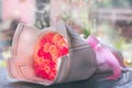Bouquet of pink rose outdorr Royalty Free Stock Photo