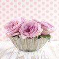 Bouquet of pink roses Royalty Free Stock Photo