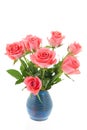 Bouquet pink roses Royalty Free Stock Photo