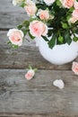 Bouquet of pink roses Royalty Free Stock Photo