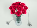 Bouquet of red roses Royalty Free Stock Photo