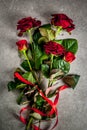 Bouquet of red roses Royalty Free Stock Photo