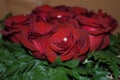 A bouquet of red roses for Valentine`s Day Royalty Free Stock Photo