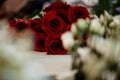 Bouquet of red roses for valentine's day.