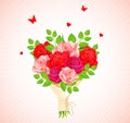 Bouquet of roses Royalty Free Stock Photo