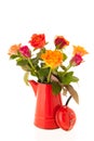 Bouquet roses in vase Royalty Free Stock Photo