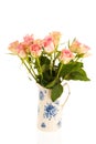 Bouquet roses in vase Royalty Free Stock Photo