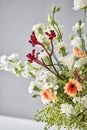 Bouquet 003. Series, step by step installation of flowers in a vase. Flowers bunch, set for home. Fresh cut flowers for