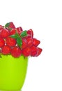 Bouquet from strawberry berries