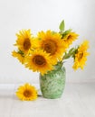 Bouquet of sunflowers Royalty Free Stock Photo