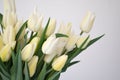 Bouquet with Tulip Snow Lady classic triumph white