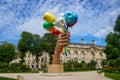 Bouquet of Tulips sculpture by American artist Jeff Koons, which is located outside the Petit Palais in Paris, France Royalty Free Stock Photo