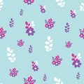 Bouquet seamless sky background repeat pattern Royalty Free Stock Photo
