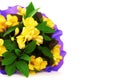 Bouquet of yellow fresia flower