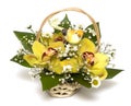 Bouquet of yellow orchids