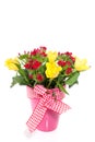 A bouquet with yellow roses Royalty Free Stock Photo