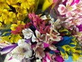 Bouquets of alstroemerias
