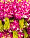 Bouquets in Bangkok flower market Royalty Free Stock Photo