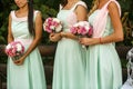 The bouquets for bridesmaids Royalty Free Stock Photo