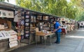 Paris - Bouquiniste on the banks of the Seine Royalty Free Stock Photo