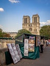 Bouquinistes along the Seine River