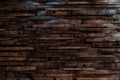 Bourbon Barrel Staves on Wall Texture Royalty Free Stock Photo
