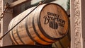 Bourbon Barrels in Louisville Kentucky - LOUISVILLE, USA - JUNE 14, 2019 Royalty Free Stock Photo