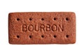 Bourbon Biscuit, cut out Royalty Free Stock Photo