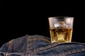 Bourbon and Denim Royalty Free Stock Photo