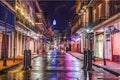 Bourbon Street in Downtown New Orleans, Louisiana, USA Royalty Free Stock Photo