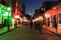 Bourbon Street at Night Royalty Free Stock Photo