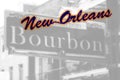 Bourbon Street sign, New Orleans Royalty Free Stock Photo