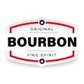 Bourbon vintage label sign