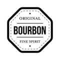 Bourbon vintage stamp sign