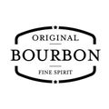 Bourbon vintage stamp sign