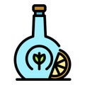 Bourbon wheat icon color outline vector Royalty Free Stock Photo