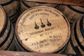 Bourbon Whiskey Being Stored Oak Barrels Royalty Free Stock Photo