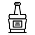 Bourbon whiskey icon, outline style