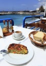 Boureki at a Cretan taverna