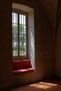 Lights at a window in Brou Royal Monastery Royalty Free Stock Photo