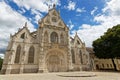 A facade of the church of Brou Royal Monastery Royalty Free Stock Photo