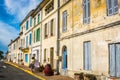 Bourg sur Gironde, France - October 24, 2013. Marina in french village