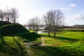 Bourg sur gironde in Gironde river castle medieval park France