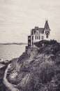 Bourgeois Mansion Facing the Sea in Dinard Royalty Free Stock Photo