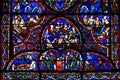 Bourges cathedral stained glass, the Last Judgement Window