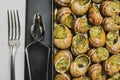 Bourgogne Escargots, Snails with herbs butter, with marrow