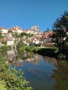 Semur en Auxois, small village, hamle, small town of France Royalty Free Stock Photo