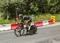 The Cyclist Thomas Voeckler - Criterium du Dauphine 2017 Royalty Free Stock Photo