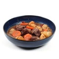 Bourguignon beef in a deep plate