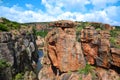 Bourke`s Luck Potholes Geological Formations, Blyde River Canyon Area, River Bridge, Mpumalanga Area, South Africa